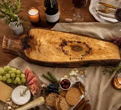 Extra-Large Honey Locust Charcuterie Slab — $180 Bring a beautiful, natural touch to your next gathe...