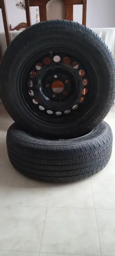 (2) Tires, 205/65 R15 92S M+S, Tubeless, RadialB4502 Bridgestone 450 (2) $120.00 OBO