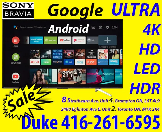 TV, Smart, Android, Ultra, 4K, HD, LED, with UHD, HDR SALE in TVs in Mississauga / Peel Region - Image 3
