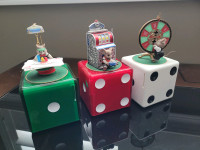1996 Enesco CasinoMachines Mice N Dice Coin Operated Music Boxes
