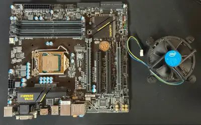 Intel Core I5-6500 & Gigabyte GA-Z170M-D3H (for parts), View more