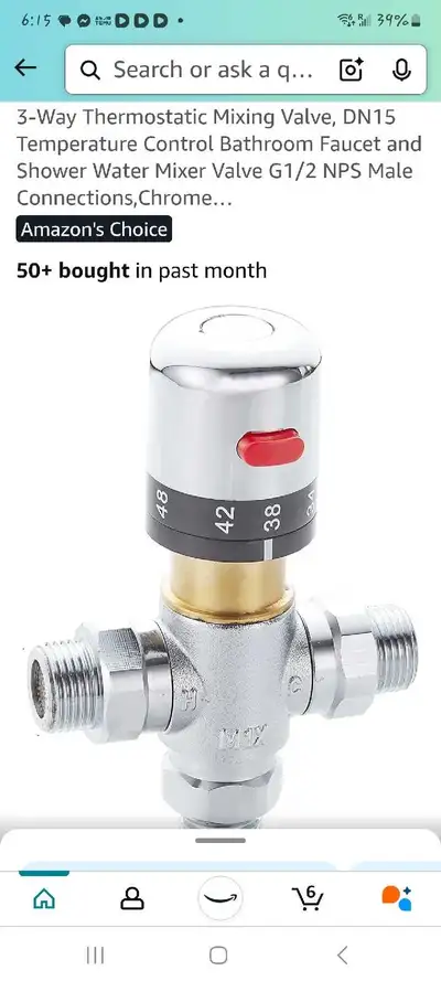 I'm offering a new 3-Way Thermostatic Mixing Valve, a DN15 temperature control bathroom faucet desig...