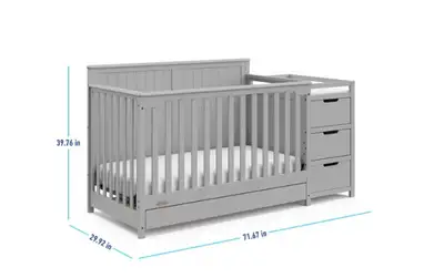 Graco Hadley 4-in-1 Convertible Crib, View more