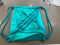 Turquoise Adidas Drawstring Backpack