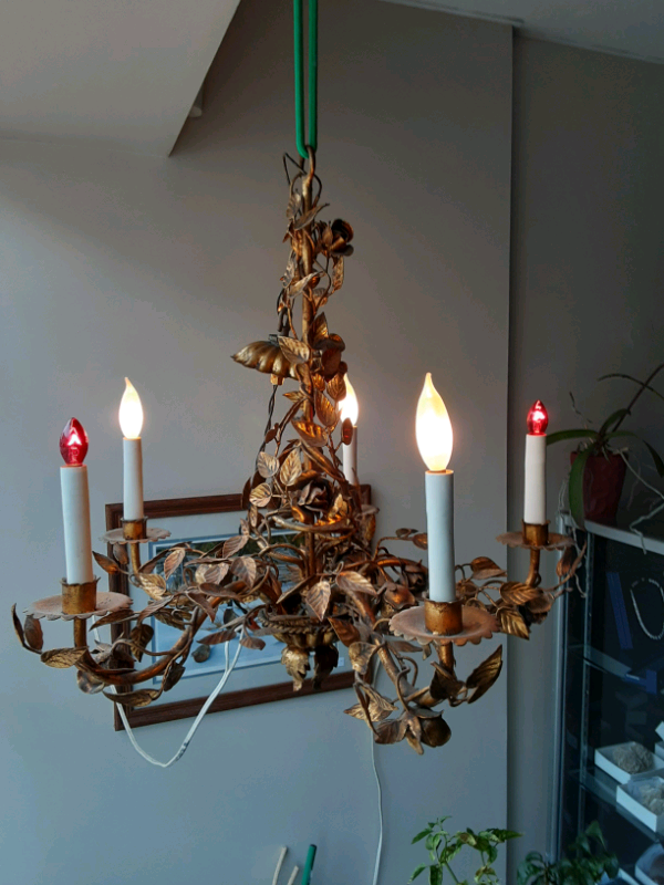 Vintage Italian Style Hanging Chandelier in Indoor Lighting & Fans in Guelph - Image 2