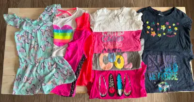7/8 Girls romper and summer tops, View more