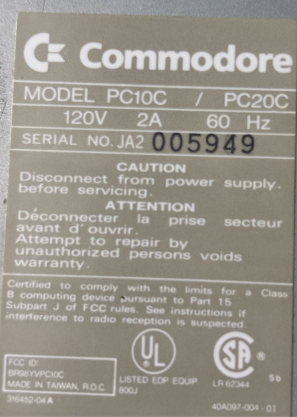 Selling Vintage commodore PC10-III computer and keyboard. in Desktop Computers in Kitchener / Waterloo - Image 4