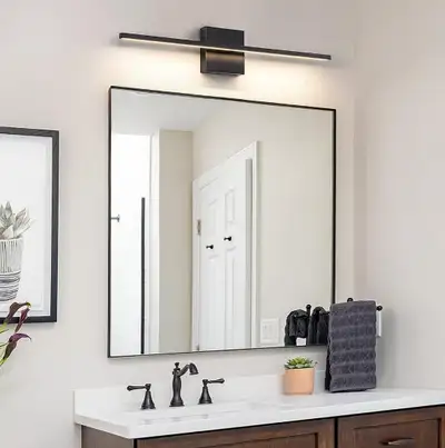 30" Modern Wall Vanity Light by Ccycol with 3500K Warm Light Brushed Bathroom Sconce Over Mirror °•○...