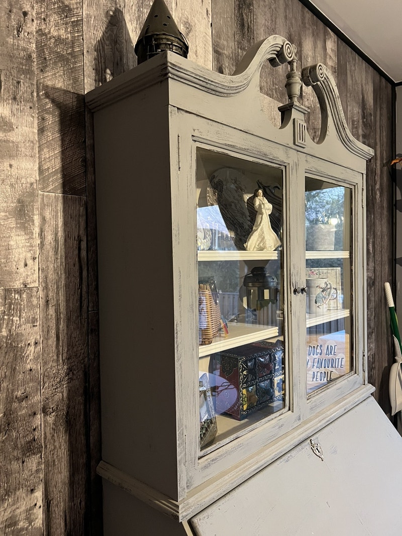 1920s large antique secretary display Hutches