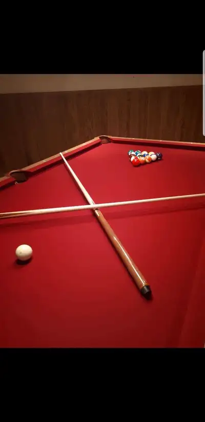 Ornate Oak Pool Table , View more