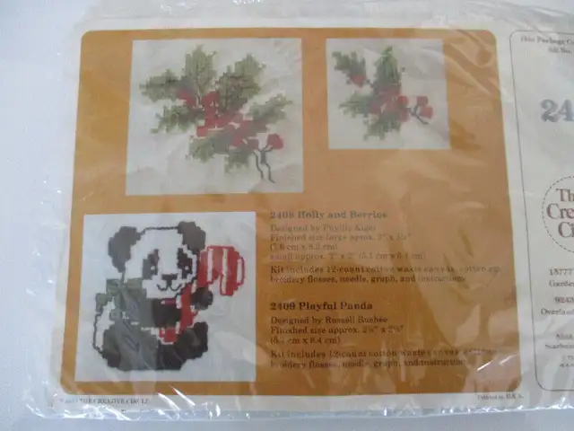 The Creative Circle Kits 2408 Holly and Berries in Hobbies & Crafts in Ottawa - Image 2