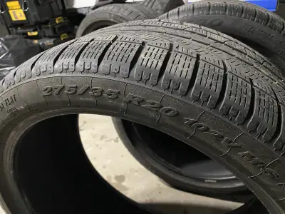 Selling a gently used set of 4 premium Pirelli Sottozero run-flat winter tires: 2-245/40/20 2-275/35...