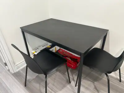 IKEA Sandsberg Table and 2 Lidas Chairs, View more