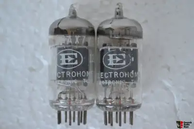 VINTAGE EARLY 1960's PHILIPS AMPEREX 12AX7 TUBES, View more
