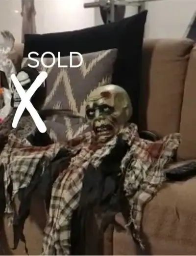 Zombie hanging prop: $10.