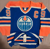 Rare Vintage WAYNE GRETZKY Edmonton Oilers Fat Drop Jersey 52