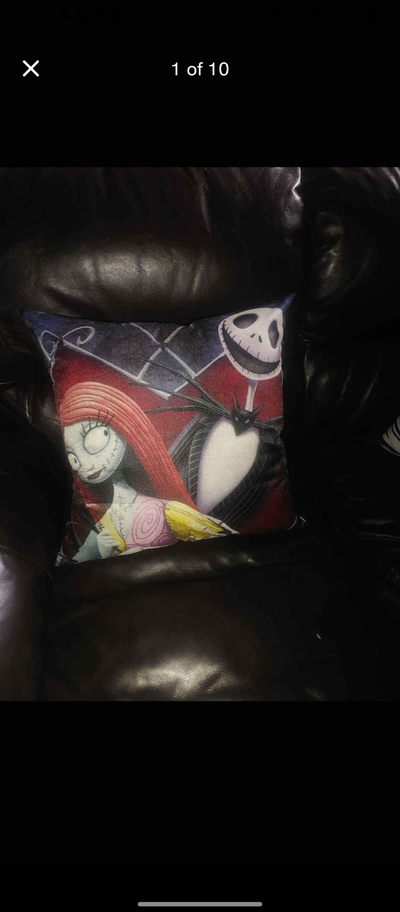 JACK AND SALLY - BRAND NEW -  COLLECTORS THROW PILLOW, View more