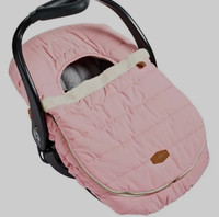 JJ Cole baby car seat winter cover pink