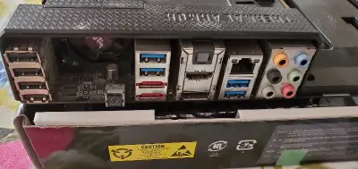 ASUS Sabertooth Z77 motherboard Thermal Armor USB 3.0 Intel core i5-2500K CPU 8Gb RAM IO shield work...