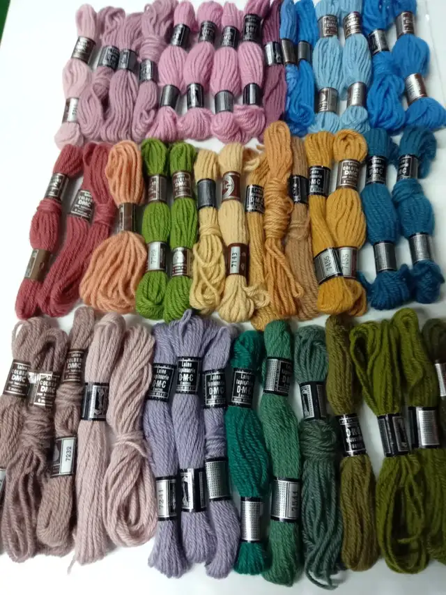 DMC Cotton Perle & wool embroidery yarns, printed canvas in Hobbies & Crafts in Ottawa - Image 5