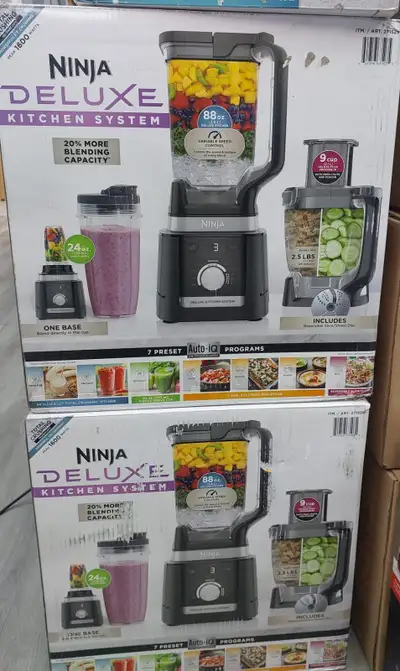 Ninja Deluxe Kitchen System Blender 2.6L Pitcher 9 Cup Processor, View more