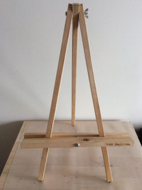 Chevalet Omer DeSerres mobile pour toile peintre en bois