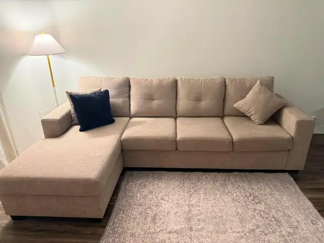New Modern L-Shape Sectional Sofa with Storage – Premium Fabric