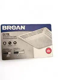 Broan DX70L bathroom fan and light 