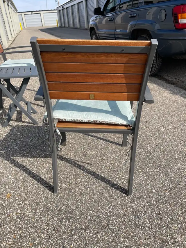 acacia wood outdoor chair set in Patio & Garden Furniture in Regina - Image 8
