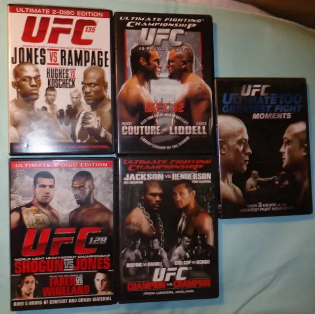 Collection of  UFC Fighting DVDs in CDs, DVDs & Blu-ray in Oshawa / Durham Region - Image 2