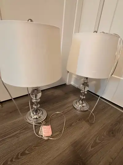 2 lamps, a pair of night stand lamps, View more