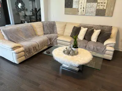 Sectional Leather Couch $1000, View more