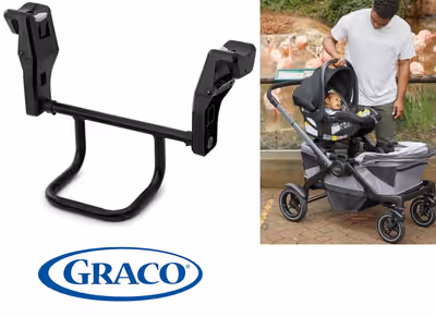 Compatible with the Modes Adventure Stroller Wagon Accepts all Graco infant car seats Attaches to on...