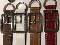 Dog Collars and Leashes, Genuine Leather