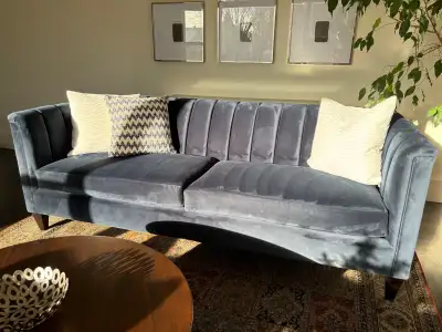 Whittaker Designs Velvet Sofa / Couch (Navy Blue), View more
