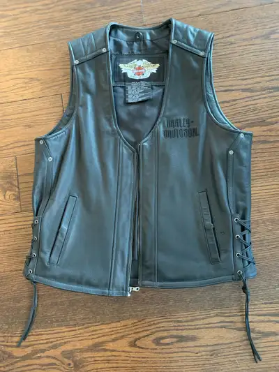 Harley Davidson Men’s Leather Vest - L, View more