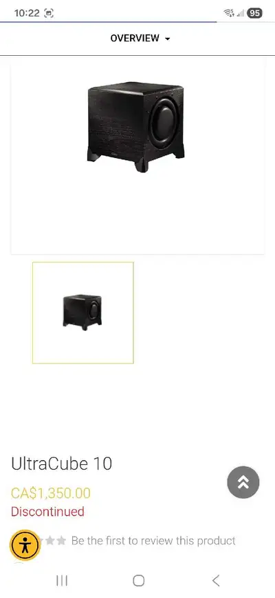 Paradigm UltraCube 10 subwoofer, View more