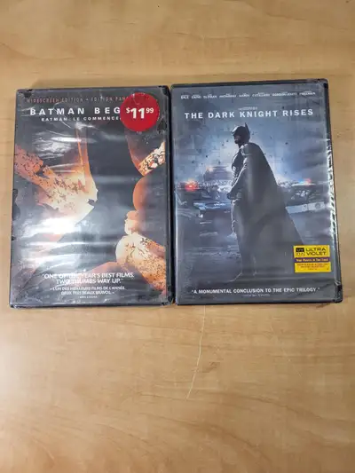 Two Batman DVD's, never opened $10 for the pair, View more