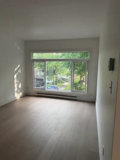 Grand 5 1/2 en haut de duplex fraîchement rénové très proche du rem a 7 min du métro Côte-Vertu. Prè...