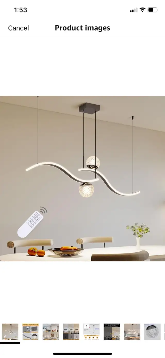 led modern chandelier in Indoor Lighting & Fans in Woodstock - Image 3