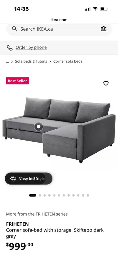 IKEA FRIHETEN Sofa, View more