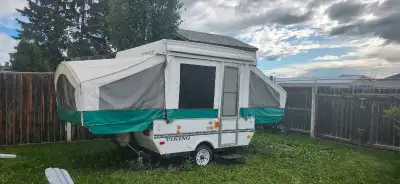 Was a renovation project, took out the appliances, to make it a tent on wheels. Price reflects descr...