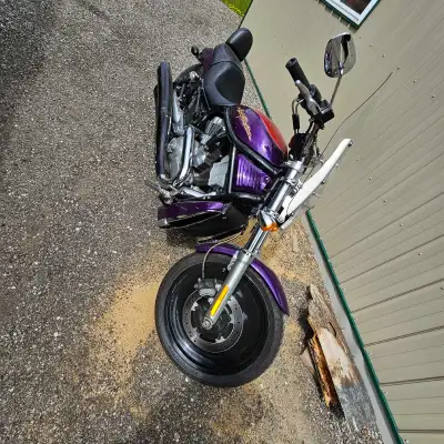 Purple Vrod, never dropped or in accident. New tires 2 years ago when saftied, second seat amd 2 set...