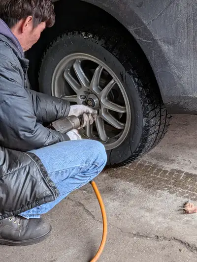 Selling winter tires on ENKEI RSV wheels. Wheels are 17 x 7.5 with 42 offset and bolt pattern of 5x1...