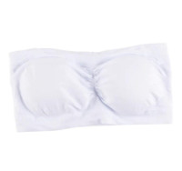 NEW WITHOUT TAG White Large Seamless Strapless Women's Bra