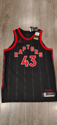 Nike City OVO Toronto Raptors Authentic Scottie Barnes NBA Basketball  Jersey 52