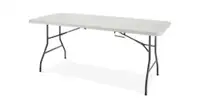 White Folding Table 6'