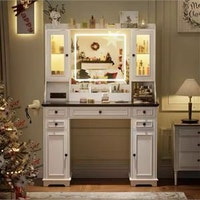 PAKASEPT® Makeup Vanity Desk - White - 17.7" x 55.1" x 45.7" St. Catharines Ontario Preview