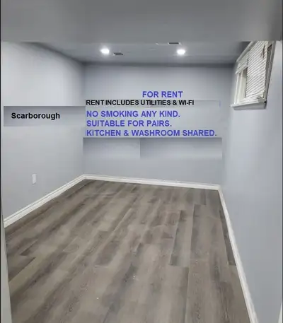 A private newly renovated clean,big spacious basement room avialable for rent. Ideal for two people,...