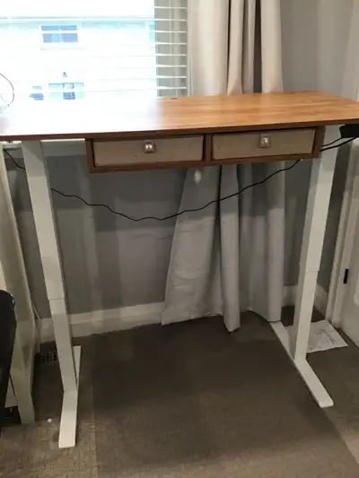 Electric Adjustable Standing Desk – retail price $500, View more